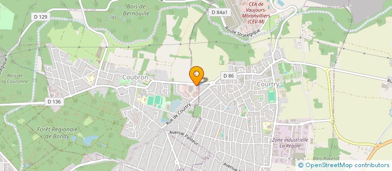 localisation de l'entreprise ASRA à COUBRON