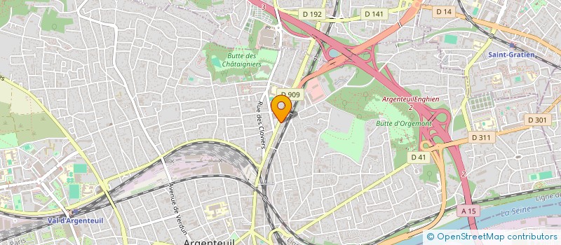 localisation de l'entreprise ASRA  ARGENTEUIL