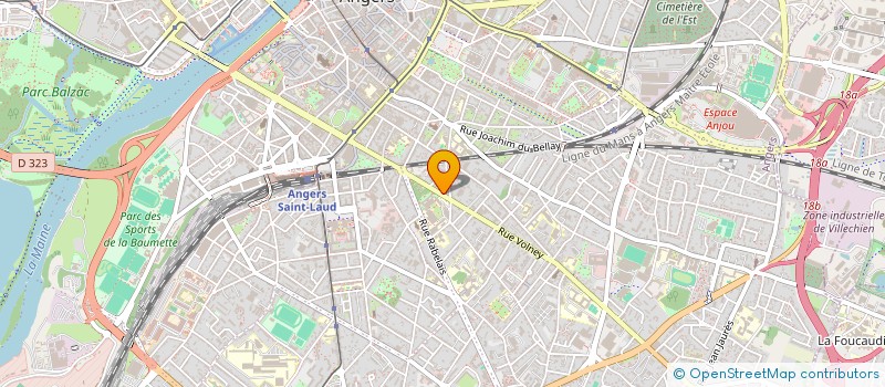 localisation de l'entreprise ASREAS à ANGERS