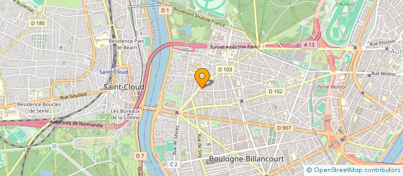 localisation de l'entreprise ASREL  BOULOGNE-BILLANCOURT