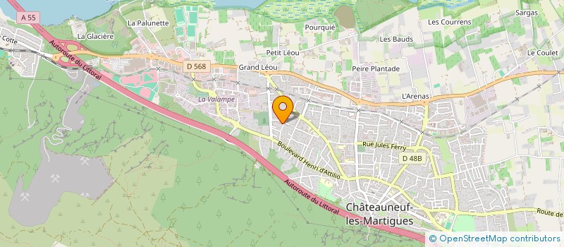 localisation de l'entreprise ASRESEAU13 à CHATEAUNEUF-LES-MARTIGUES