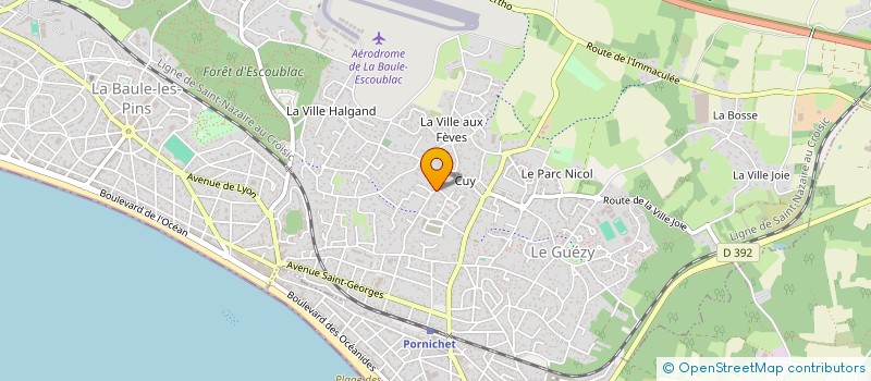 localisation de l'entreprise ASRG IMMO  LA BAULE-ESCOUBLAC