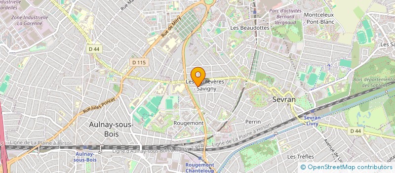 localisation de l'entreprise ASRI COUVERTURE à SEVRAN