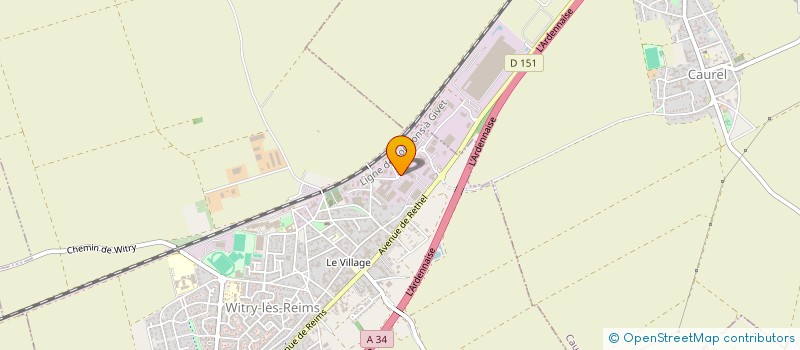 localisation de l'entreprise ASRI MATERIEL ET MAINTENANCE  WITRY-LES-REIMS