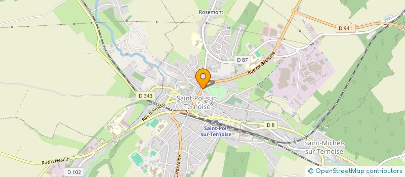 localisation de l'entreprise ASRL SPORT ET CULTURE DU TERNOIS à SAINT-POL-SUR-TERNOISE