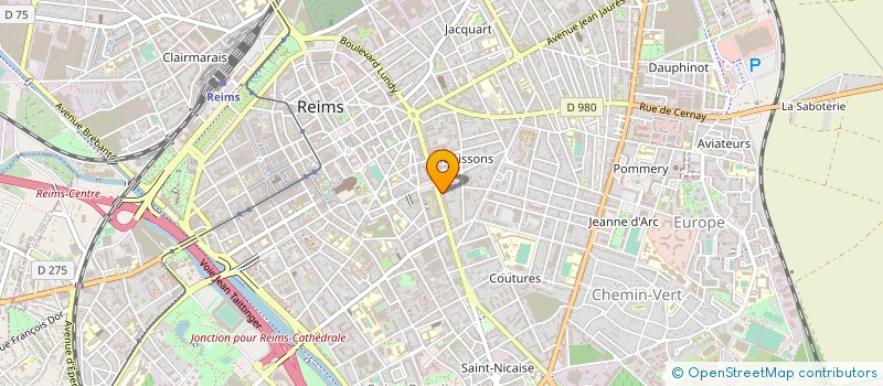 localisation de l'entreprise ASROD  REIMS