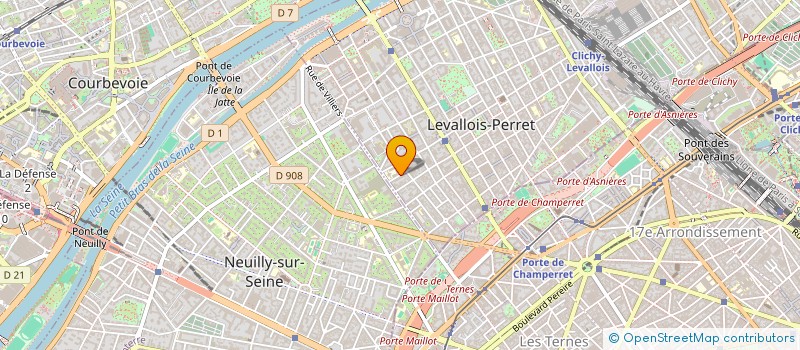 localisation de l'entreprise ASS 1901 CENT HOSPITAL FRANCO-BRIT CORPO à LEVALLOIS-PERRET