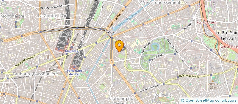 localisation de l'entreprise ASS 1901 QUE VIVE L ESPRIT  PARIS