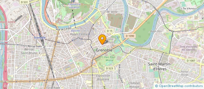 localisation de l'entreprise ASS 2 EME CYCLE CATHO PIERRE TERMIER à GRENOBLE