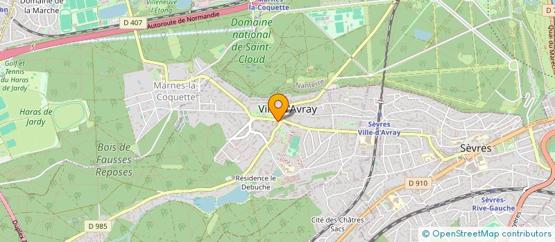 localisation de l'entreprise ASS  200 FAMILLES POUR VAINCRE LE DIABET  VILLE-D'AVRAY