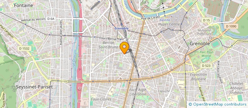 localisation de l'entreprise ASS  2000 PROD'ACTION  GRENOBLE