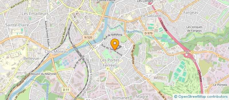 localisation de l'entreprise ASS 3 IL ENTREPRISE à LIMOGES