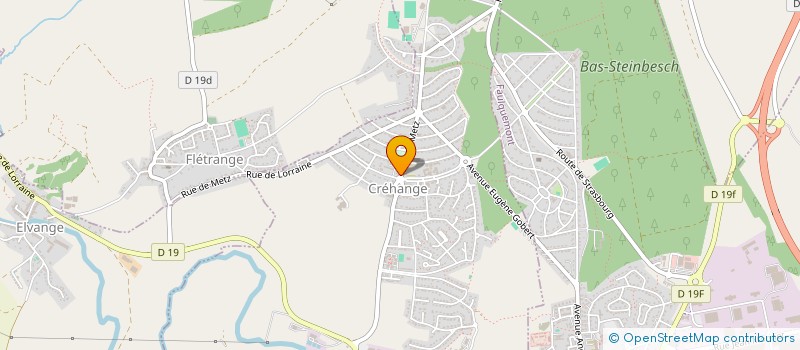 localisation de l'entreprise ASS 3EME AGE DISTRICT URBAIN DE FAULQUEMONT  CREHANGE