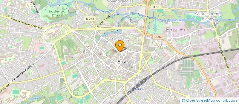 localisation de l'entreprise ASS 4 X 4 VITAMINE ORGANISATION à ARRAS