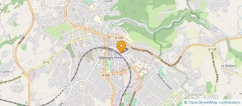 localisation de l'entreprise ASS 5 COLLINES A LA UNE à VOIRON