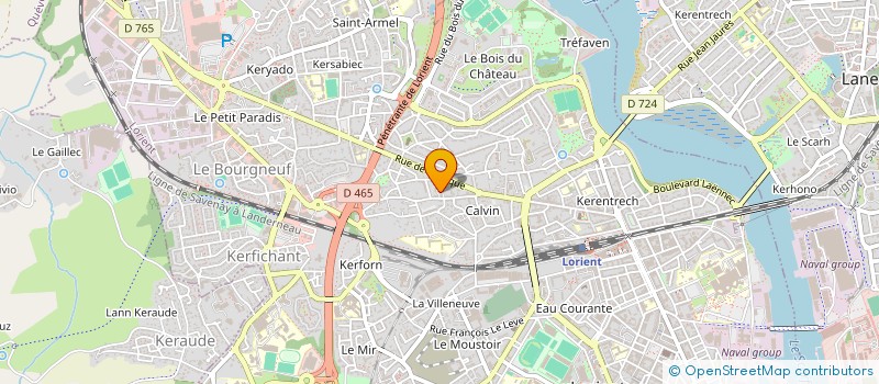 localisation de l'entreprise ASS à LORIENT