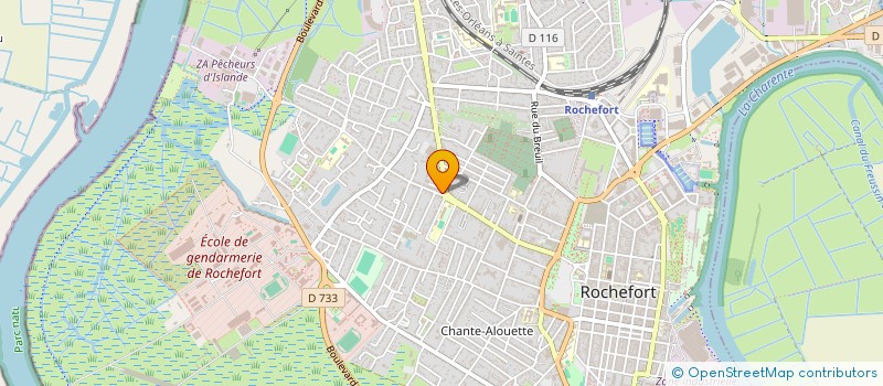 localisation de l'entreprise ASS 8 POOL ROCHEFORTAIS  ROCHEFORT