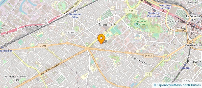 localisation de l'entreprise ASS 92 RADIO TSF à NANTERRE