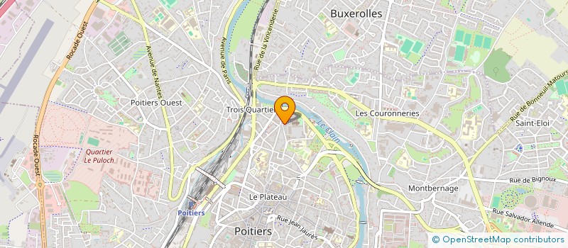 localisation de l'entreprise ASS 9E CENTENAIRE ST JEAN DE MONTIERNEUF à POITIERS