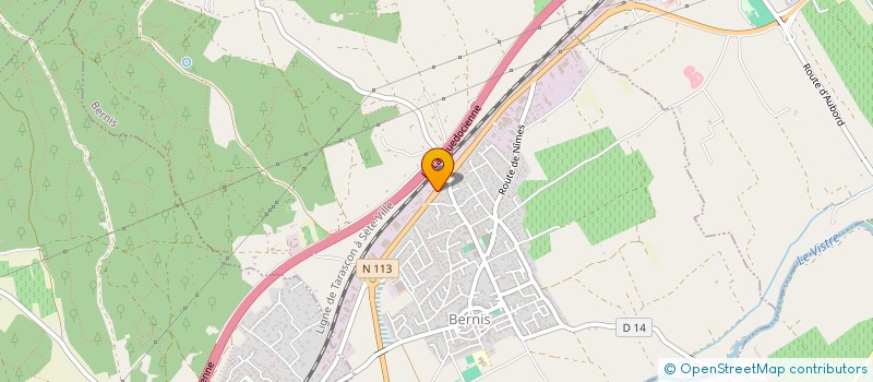 localisation de l'entreprise ASS A.D.A.C COMMUNICATION COMMUNALE  UCHAUD