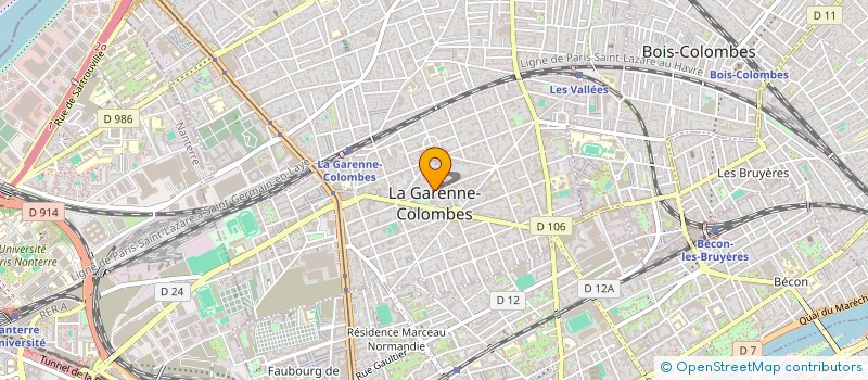 localisation de l'entreprise ASS A.D.L.G. à LA GARENNE-COLOMBES