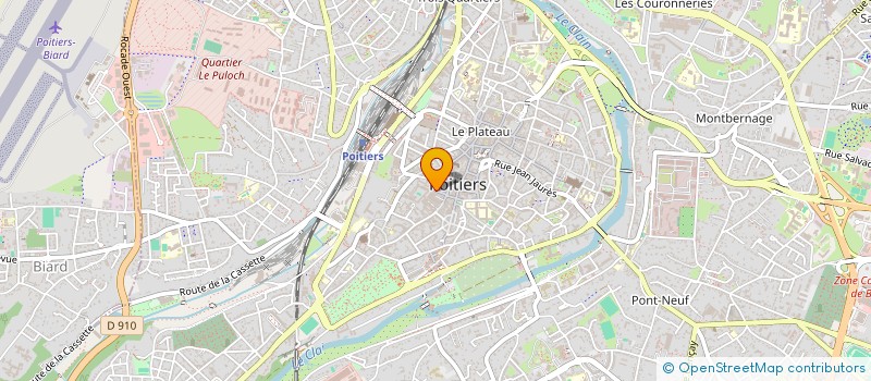localisation de l'entreprise ASS A.D.RA à POITIERS