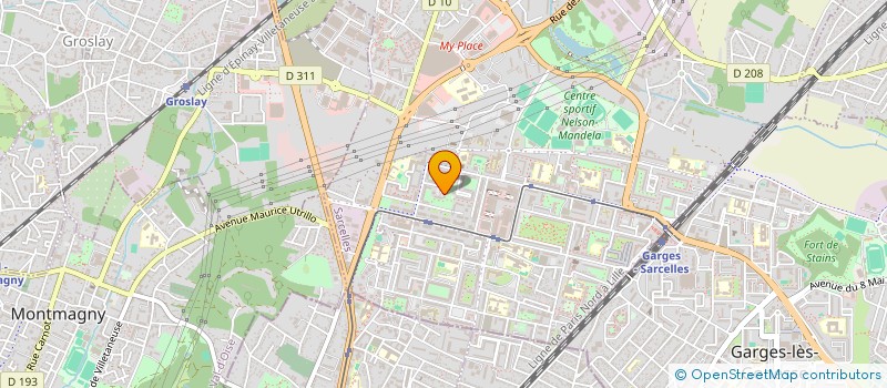 localisation de l'entreprise ASS  A F G S  SARCELLES