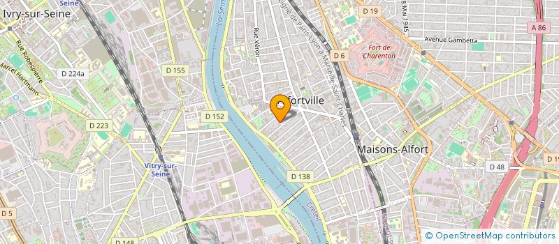localisation de l'entreprise ASS  A I C F  LOI 1901 à ALFORTVILLE