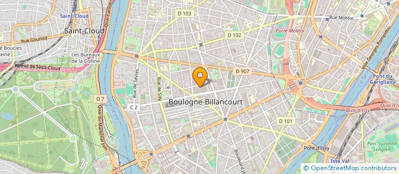 localisation de l'entreprise ASS A L'ECOUTE DES LOCATAIRES DE L'OPHLM à BOULOGNE-BILLANCOURT