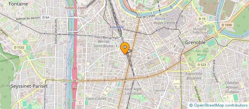 localisation de l'entreprise ASS  A.O.R.E.C.C à GRENOBLE