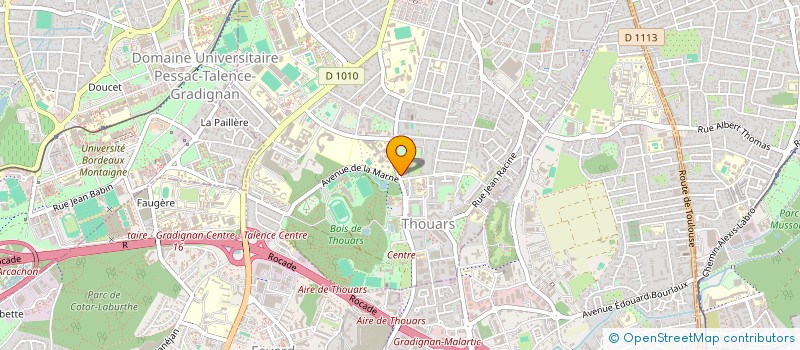 localisation de l'entreprise ASS. A.P.D.R.I  TALENCE