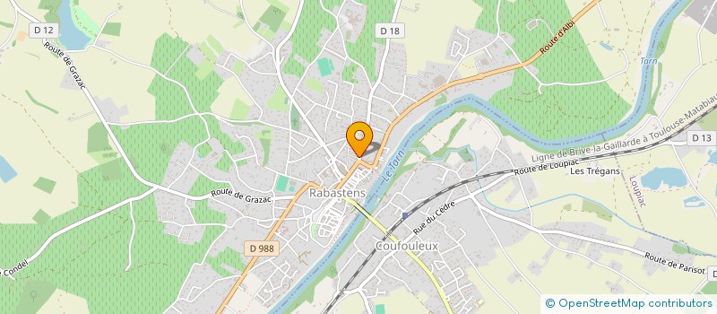localisation de l'entreprise ASS A PLEINES MAINS à RABASTENS