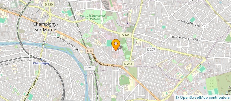 localisation de l'entreprise ASS A.R.P.P. LES HAUTS PLATEAUX à CHAMPIGNY-SUR-MARNE