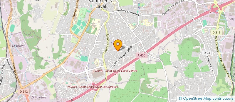 localisation de l'entreprise ASS A TOUTES VOIX  SAINT-GENIS-LAVAL