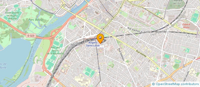 localisation de l'entreprise ASS A2I à ANGERS
