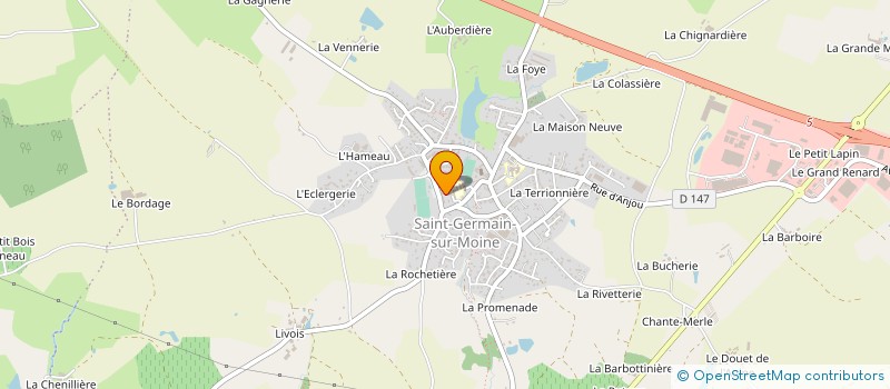 localisation de l'entreprise ASS ABC ACCUEIL PERISCOLAIRE à SEVREMOINE