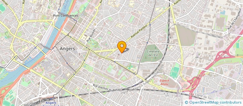 localisation de l'entreprise ASS  ABOSSA à ANGERS