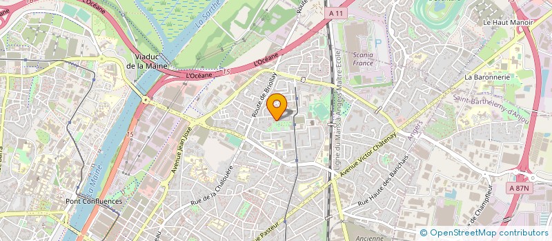 localisation de l'entreprise ASS ABRACADABALLE à ANGERS