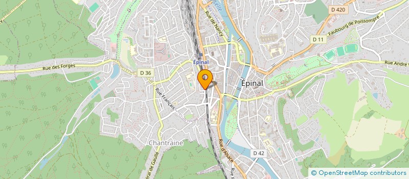 localisation de l'entreprise ASS ACADEMIE DE DANSE D EPINAL à EPINAL