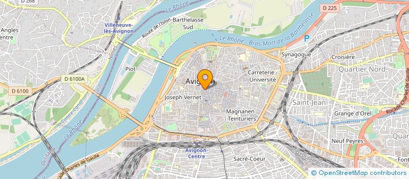 localisation de l'entreprise ASS  ACADEMIE DE VAUCLUSE  AVIGNON