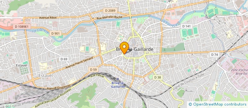 localisation de l'entreprise ASS ACADEMIE DES BEAUX ARTS à BRIVE-LA-GAILLARDE