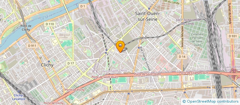 localisation de l'entreprise ASS ACAN à SAINT-OUEN-SUR-SEINE