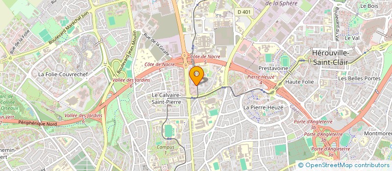 localisation de l'entreprise ASS ACCES CENTRE DE GESTION à CAEN