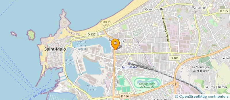 localisation de l'entreprise ASS ACCES MALOUINS ONDES RADIO  SAINT-MALO