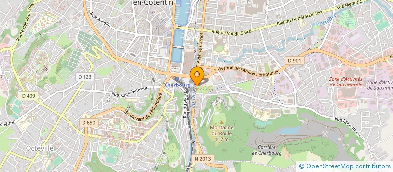localisation de l'entreprise ASS ACCOMPAG INSERT PERS FAMIL DEFAVORIS à CHERBOURG-EN-COTENTIN