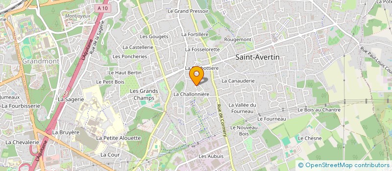localisation de l'entreprise ASS  ACCORDEON CLUB DU CENTRE  SAINT-AVERTIN