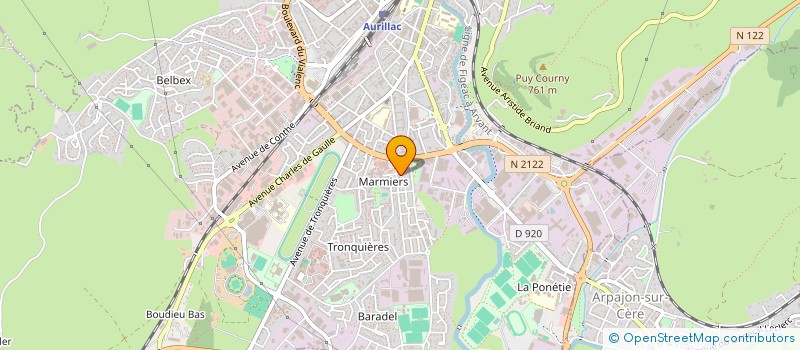 localisation de l'entreprise ASS ACCUEIL ALPHABETISATION DES MIGRANTS à AURILLAC