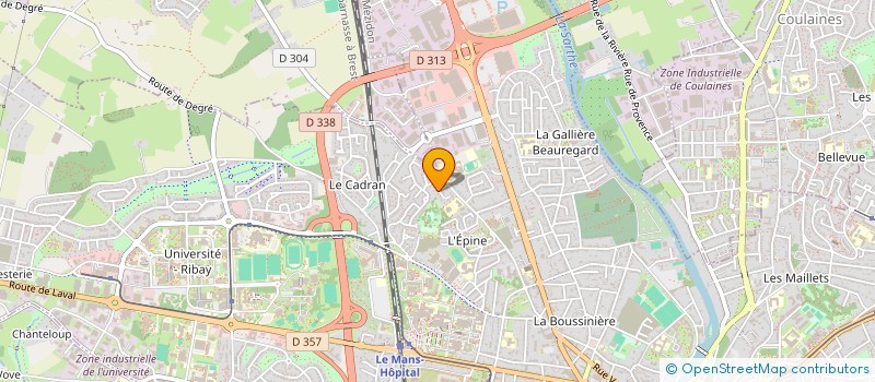 localisation de l'entreprise ASS ACCUEIL ET VIE SARTHE à LE MANS
