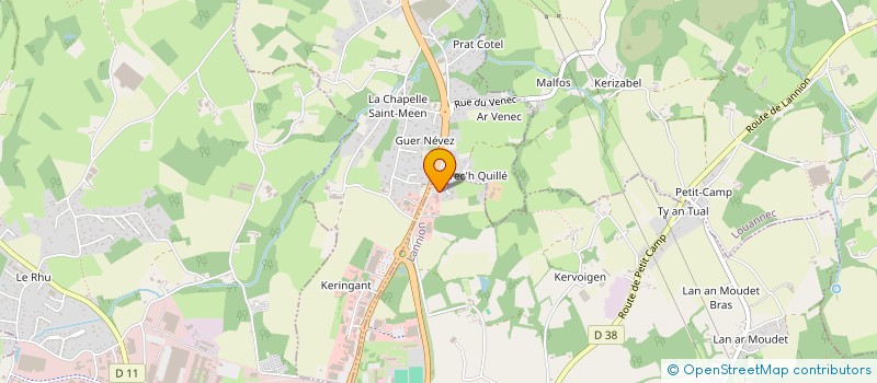 localisation de l'entreprise ASS ACCUEIL ETUDIANTS ETRANGER à LANNION