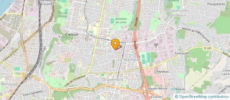 localisation de l'entreprise ASS ACCUEIL FEMMES DIFFICULTES à CENON